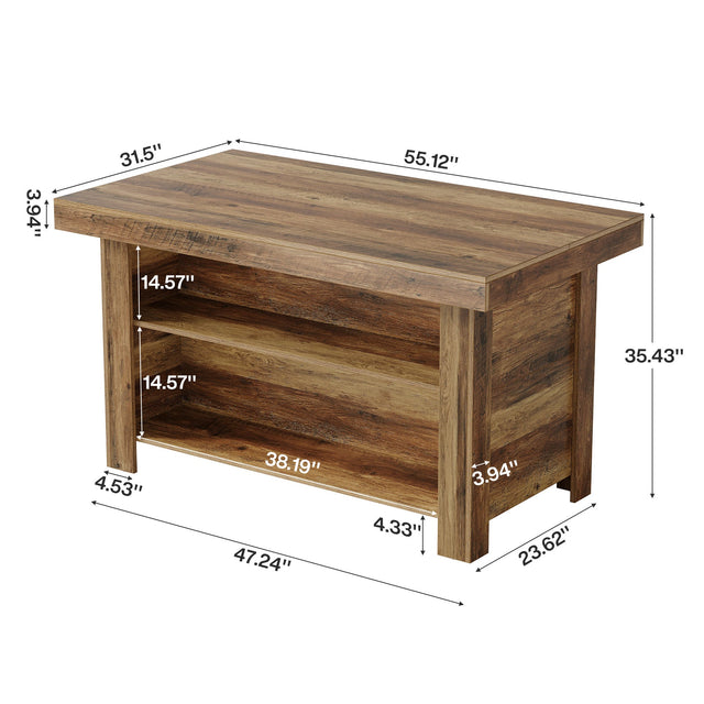 55 inch Kitchen Island Bar Table lifestyle