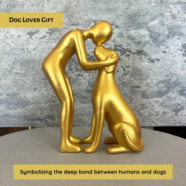 Dog Owner Sculpture