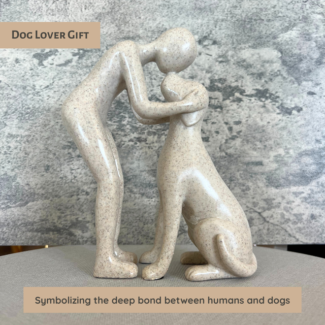 Dog Owner Sculpture