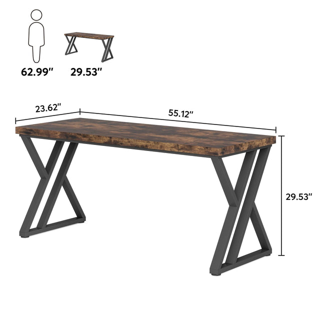 55 inch heavy duty desk lifestyle home office setup
