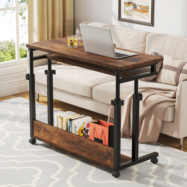 Portable laptop table keyboard tray detail