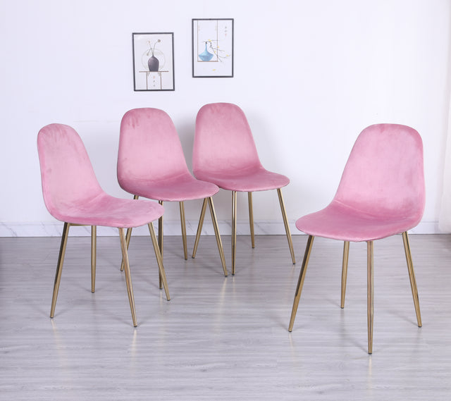 Pozbee Velvet Dining Chairs Set of 4