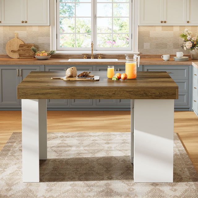 55 inch Farmhouse Kitchen Island dimensions