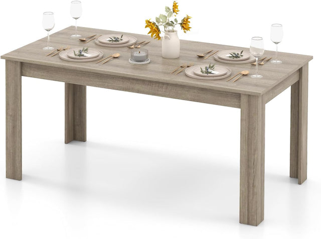 Wood Dining Table 63"