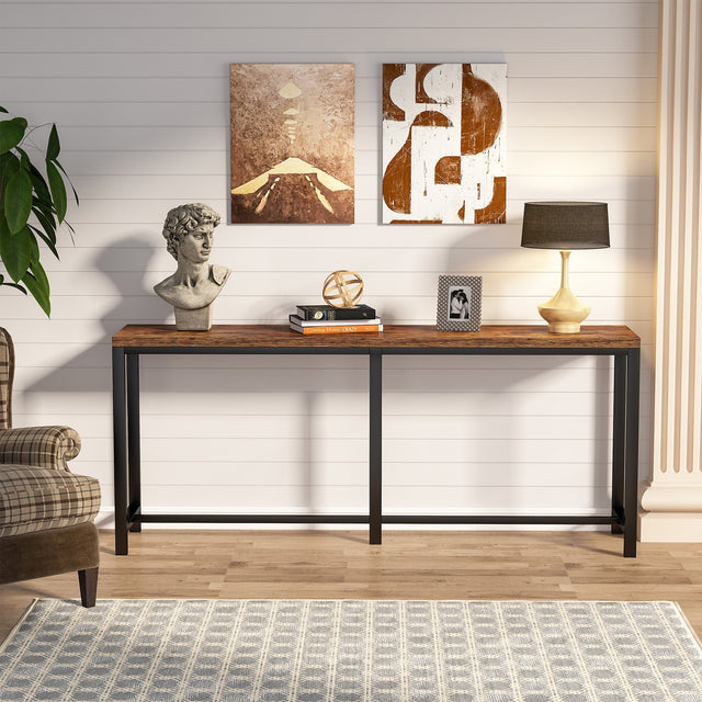 70.9 inch Console Table dimensions and lifestyle