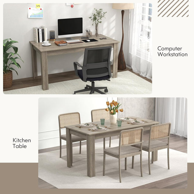 Wood Dining Table 63"