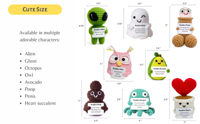 Positive Crochet Plush