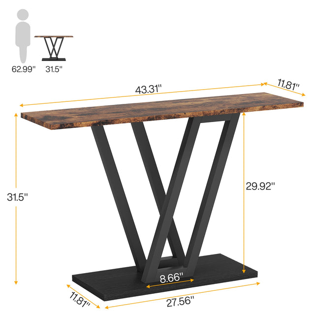 43 inch Industrial Console Table lifestyle hallway