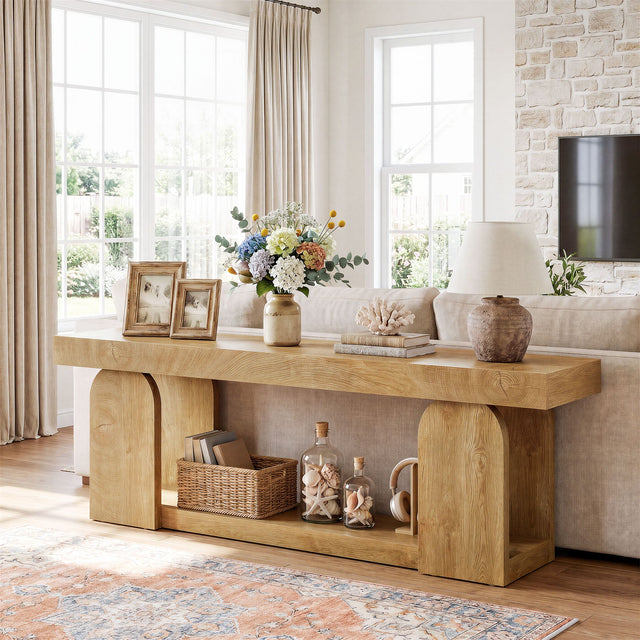 63 inch Farmhouse Console Table base detail