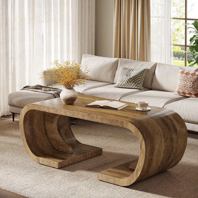 47 inch C-Shaped Coffee Table lifestyle view
