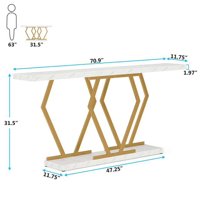 70.9 inch Modern Console Table lifestyle