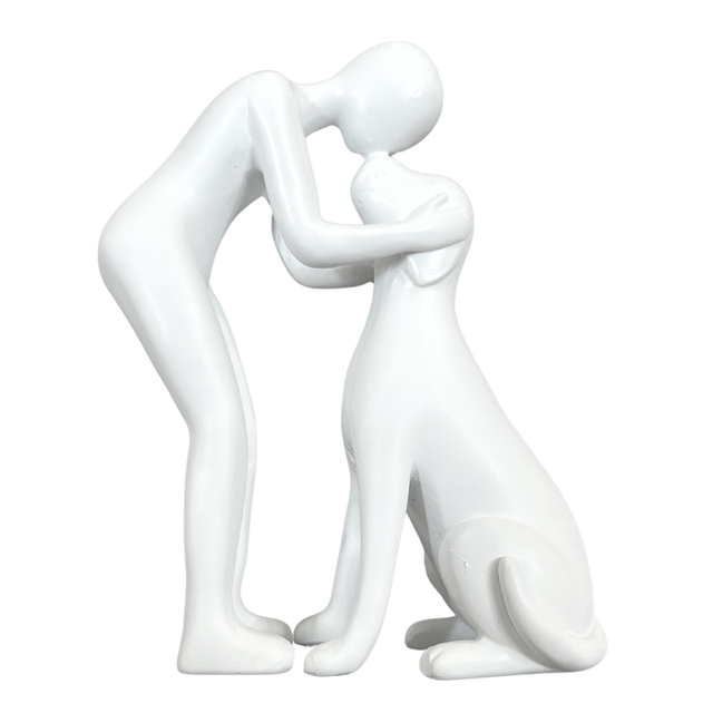Dog Owner Sculpture