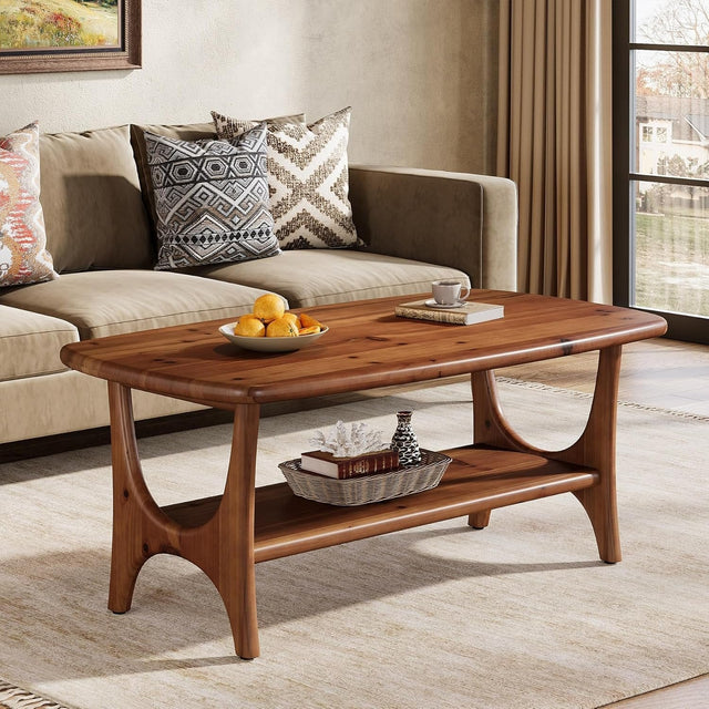 Solid Wood Coffee Table in living room