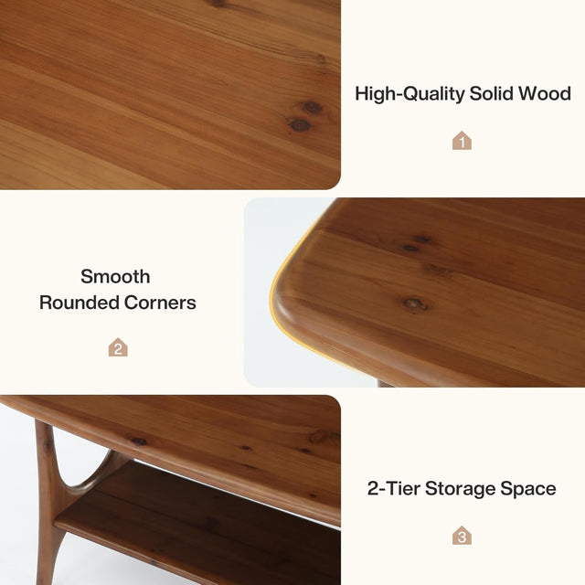 Solid Wood Coffee Table assembly