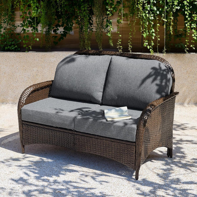 Outdoor Wicker Loveseat