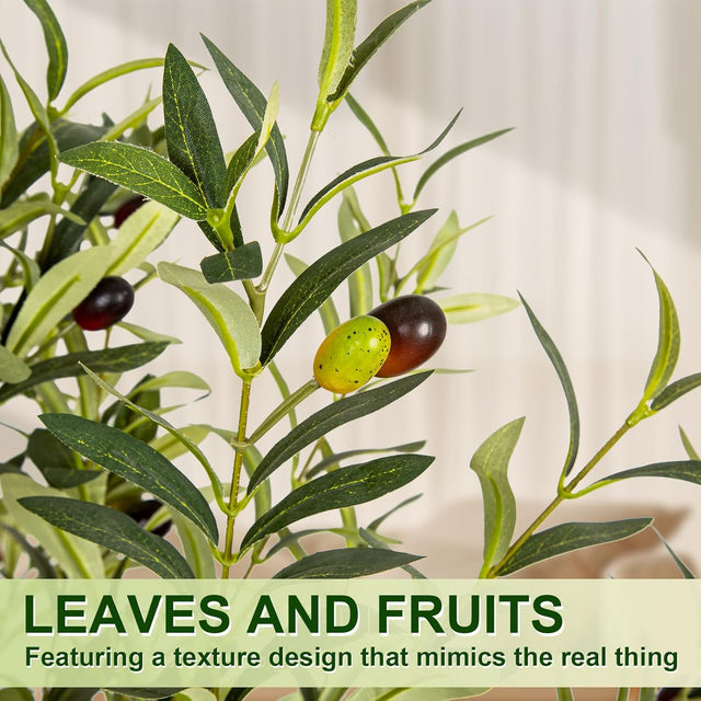 artificial olive tree, fake olive tree indoor, tall faux olive plant, 6ft artificial tree with planter, lifelike olive tree decor, faux potted tree for home, artificial plants for bedroom, office fake plants, no maintenance greenery, Mediterranean home decor