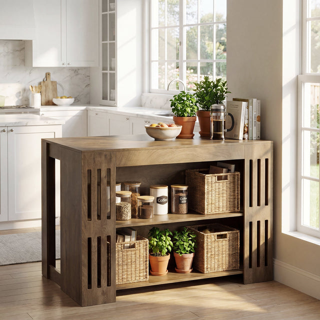 55 inch Farmhouse Kitchen Island dimensions