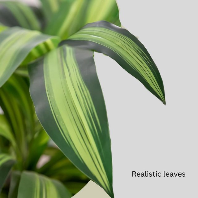 artificial dracaena tree, fake dracaena plant indoor, tall faux dracaena, 6ft artificial dracaena with planter, lifelike dracaena decor, faux potted tree for home, artificial plants for bedroom, office fake plants, no maintenance dracaena, tropical home decor, modern faux greenery