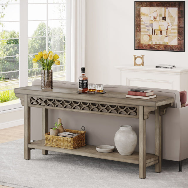70.8 inch Farmhouse Console Table styling