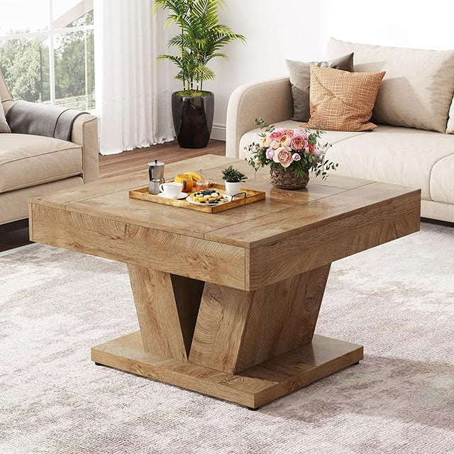 31.5 inch wood coffee table natural wood color variant