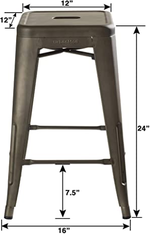 Metal Bar Stools 24"