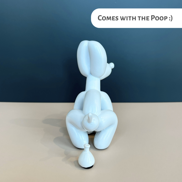 Pooping Dog Sculpture