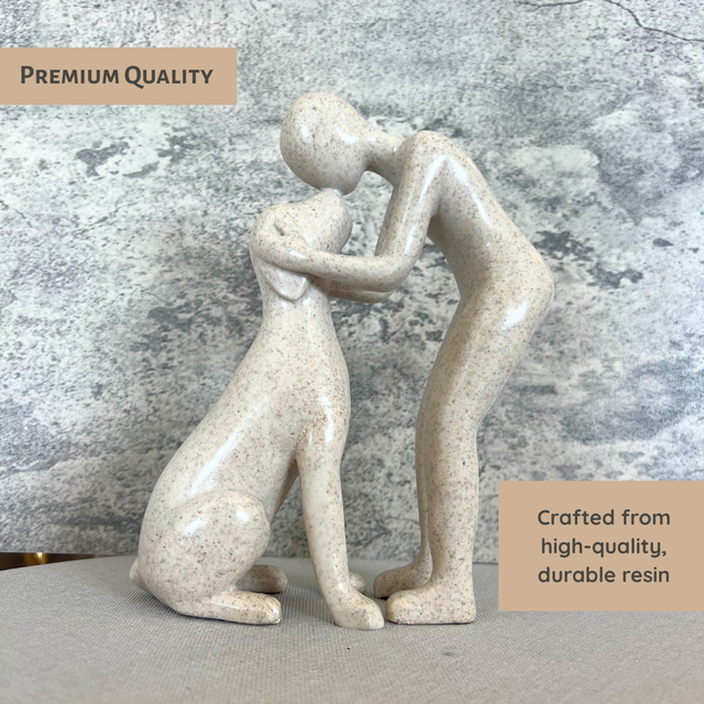 Dog Owner Sculpture