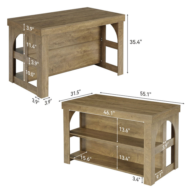 55 inch Kitchen Island bar table lifestyle