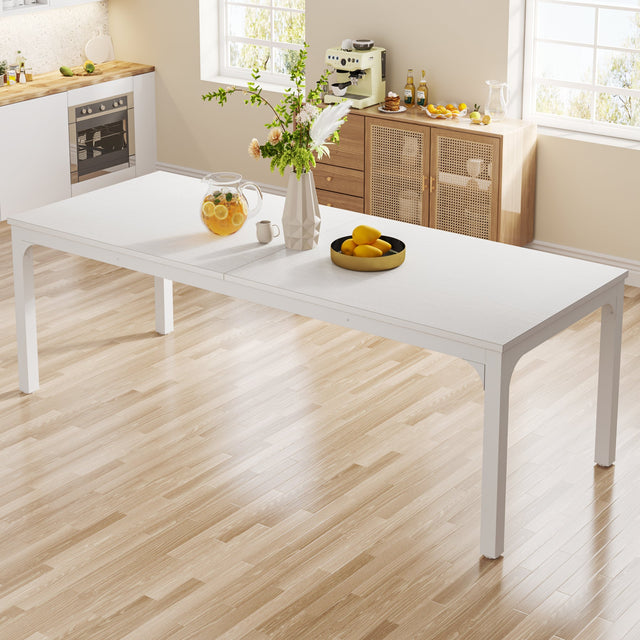 78.7" Rectangular Dining Table for 6–8 People, Long Kitchen Table