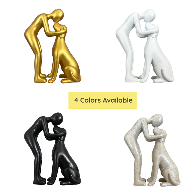 Dog Owner Sculpture