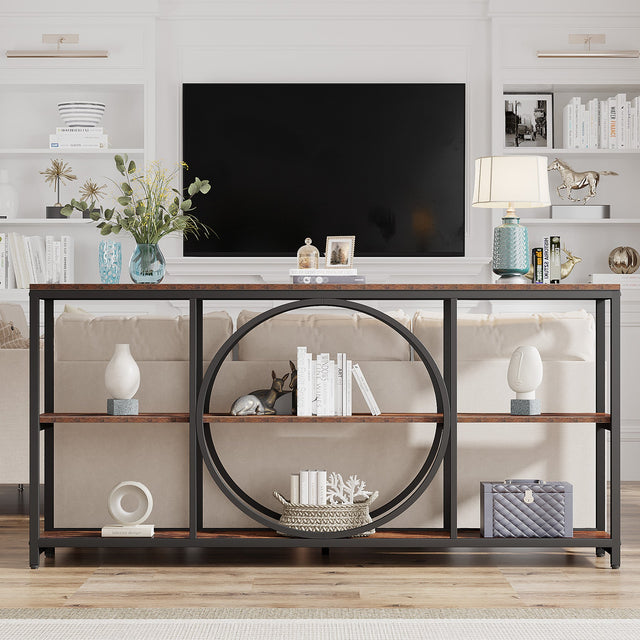 70.9 inch Console Table 3-tier styling