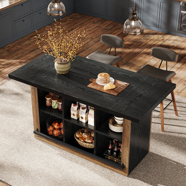 Kitchen Island Counter Height Coffee Bar detail
