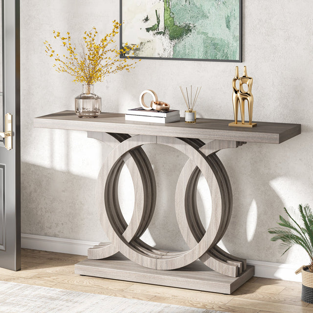 55 inch Geometric Console Table styling