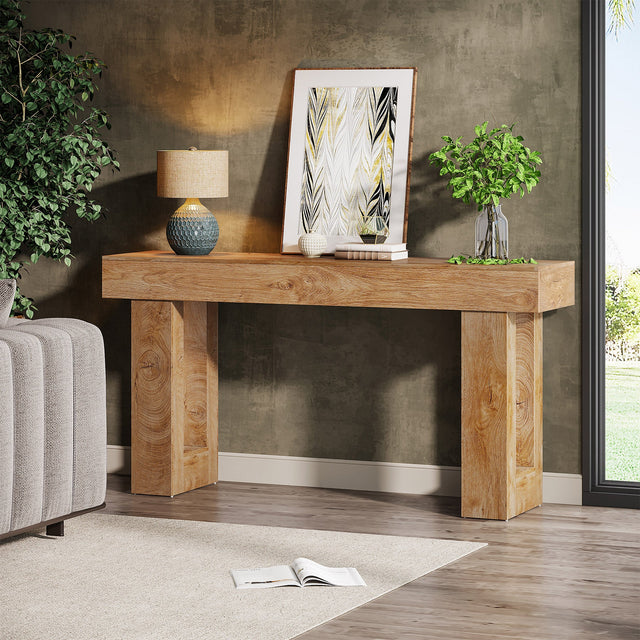 63 inch Rustic Sofa Table styling