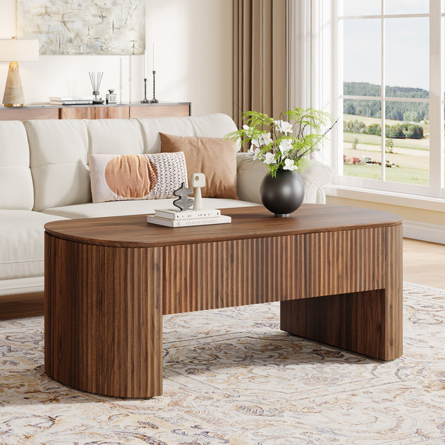 47 inch Lift Top Coffee Table hidden compartment open