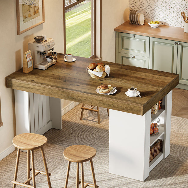 55 inch Farmhouse Kitchen Island worktop