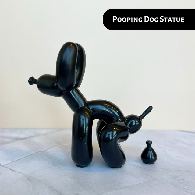 Pooping Dog Sculpture