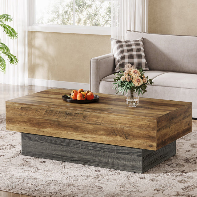 55 inch Farmhouse Coffee Table room setting