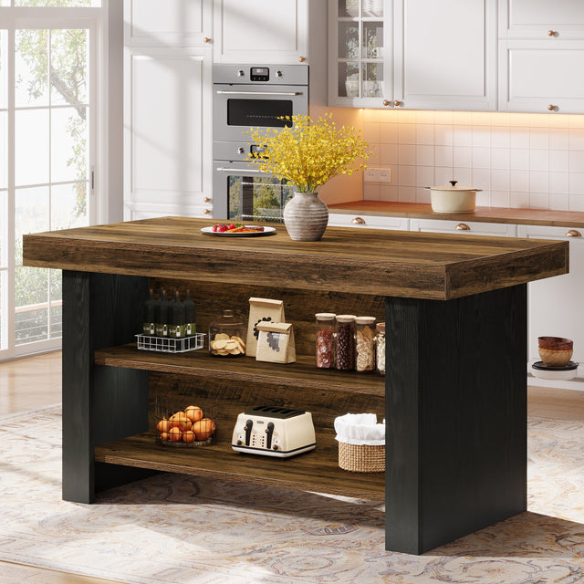 55 inch Farmhouse Kitchen Island worktop