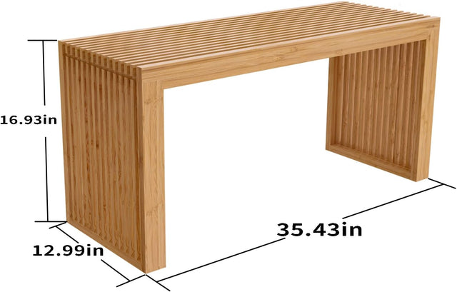 Bamboo Bench 35 Inch