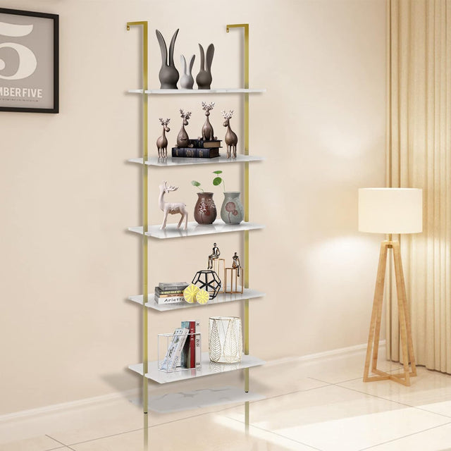 5-Tier Ladder Book Shelf