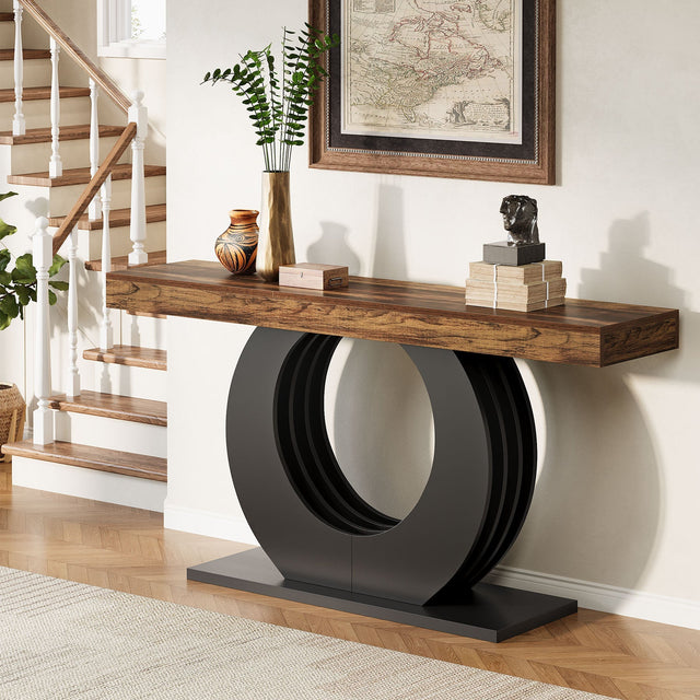 63 inch Rustic Sofa Table entryway styling