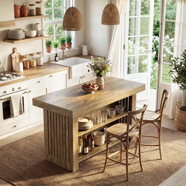 63 inch Farmhouse Island Table dimensions