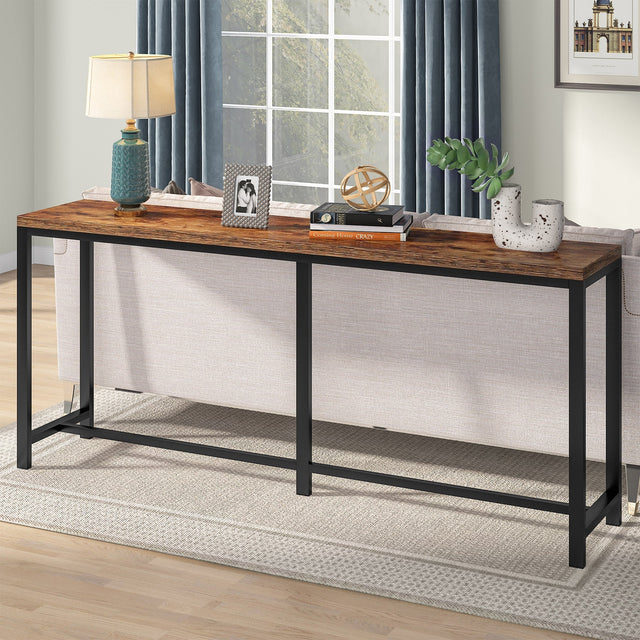 70.9 inch Console Table skinny long entryway sofa table