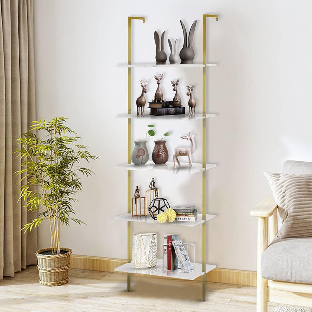 5-Tier Ladder Book Shelf