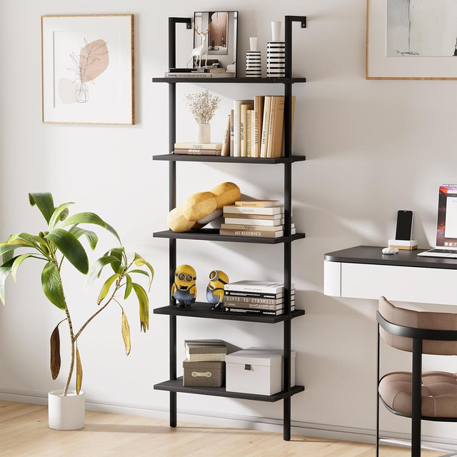 5-Tier Ladder Book Shelf