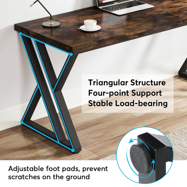 Heavy duty desk assembly overview 3 steps