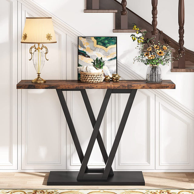 43 inch Industrial Console Table styling