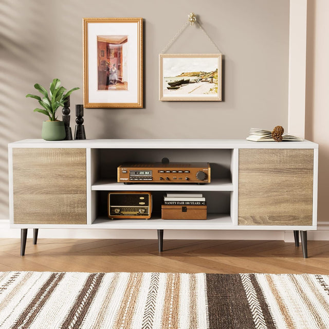 Mid-Century Modern TV Stand for 55-65 Inch TV