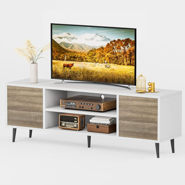 Mid-Century Modern TV Stand for 55-65 Inch TV